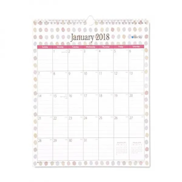 Blue Sky 2018 Monthly Wall Calendar Twin-Wire Binding 12”” x 12”” Candice Blue Sky 2018 월별 달력 트윈, 1