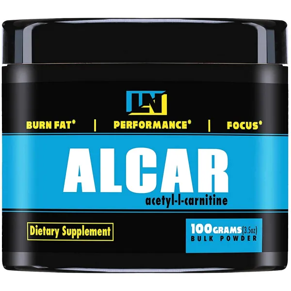 아세틸 L Carnitine Alcar 벌크 가루 100g | 보충 를 에너지 정신 초점 뚱뚱한 Metabolization & 손실 뚱땡이 산성 트랜스포터 아미노산
