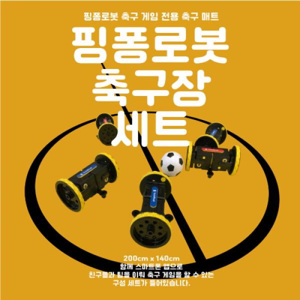 로보라이즌 핑퐁로봇 축구장 세트 (축구매트, 축구골대2, 축구공2), 세트
