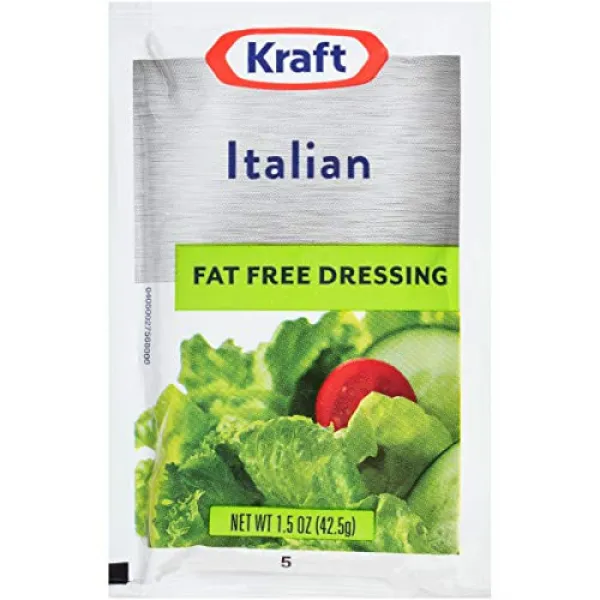 Kraft Italian Salad Dressing Fat Free (1.5oz Packets Pack of 60), 1