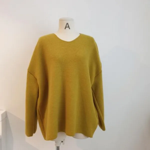  엔터식스 마켓식스 기본 브이넥 니트 티셔츠모모골지t