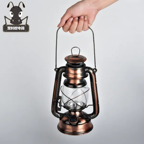 충전식 휴대용 LED랜턴 레트로 감성캠핑랜턴, 35cm LED 배터리 2개개