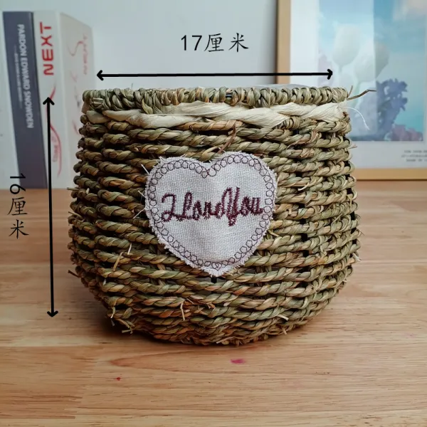 Apr.19 221번 초편류 덩굴편전원 수제창의화분 꽃꽂이 바구니 녹식다육녹라편직벽걸이화분Z, 1_둥 근 입 에 똥칠 을 하 다.