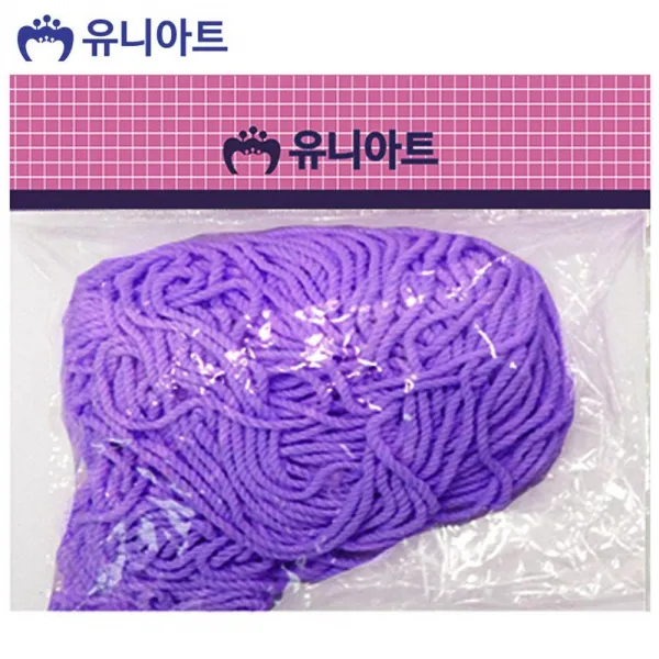 Clovert87 유니아트 실 6000 칼라 면사 보라 단일상품