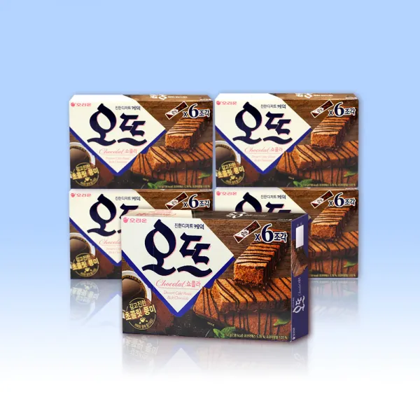 오리온 오뜨 쇼콜라 6p 150g x 5통 / 디저트, 단품