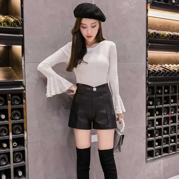 ⊙♭한정판매◎ 널디 반바지 겨울 여성롱패딩 예쁜핏 A라인 허리 데이트 (U♭U*P) 패션