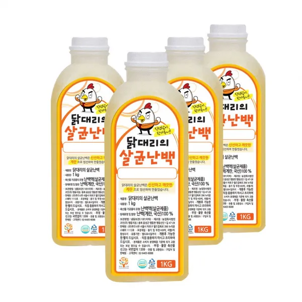 살균난백 닭대리의 4kg, 4병