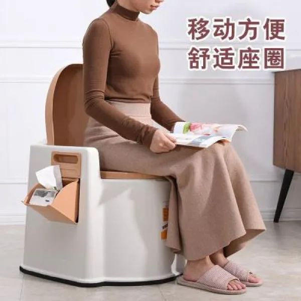 이동식화장실 이동 변기 물방지 성인 실내 휴대용 노년 임산부 사용가능 편리함 집, T22-실익 화이트 화장실 전용