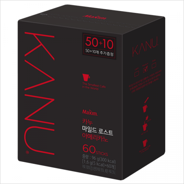 동서 카누 마일드 로스트 아메리카노, 1.6g, 60개입