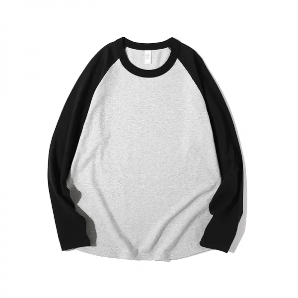 라운드넥긴팔티 터지다 형 270g 무게 파운드 정류면 블러킹 겨울 가을 베이스 타입 순면 코튼 이너 상의 2445465895