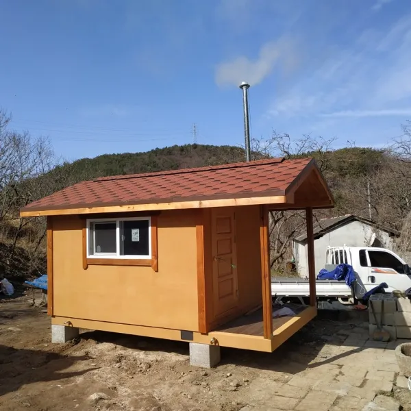 이동식 황토온돌방 2.5평 데크, 황토색