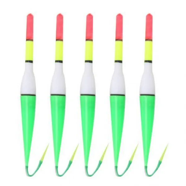 [해외] HOT SALE! 5 발광체 낚시 코르크 플라스틱 플로터 LED 깜박이는 부 표 PESCA ACESORIOS 낚시 FLOAT, As show