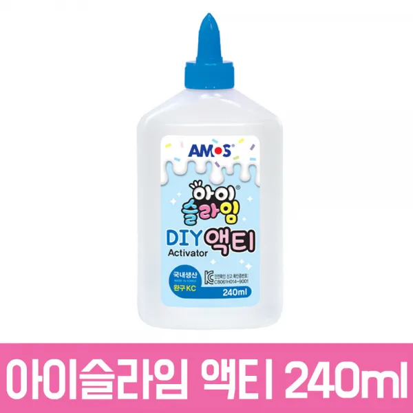 4000아이슬라임액티240ml 액티베이터 액티 슬라임만들기 DIY 만들기재료 액괴 액체괴물 문구사이트 아트윈, 단품