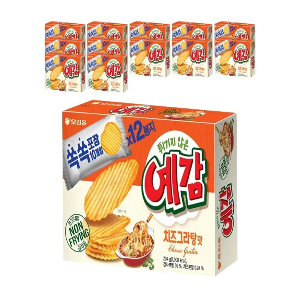 오리온 예감 치즈그라탕 204gx12개 1BOX 무료배송, 12개, 204g