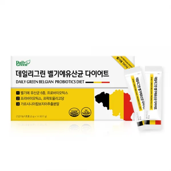 데일리그린 다이어트유산균 멀티 신바이오틱스 모유 프롤린 3세대 방탄유산균 푸룬 가르시니아 뚱보균 체지방 날씬균 면역 + (25 000원상당 장건강365 증정이벤트), 14포, 5.5g