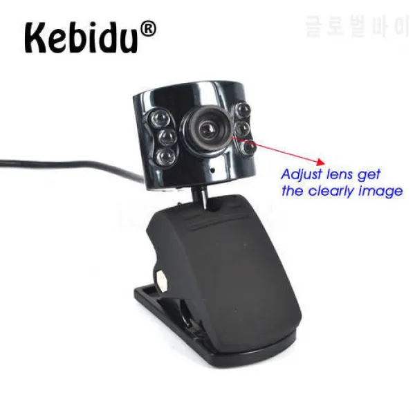 Kebidu 30.0 메가 픽셀 카메라 웹캠 6 주도 라이트 조광기 30M HD USB 2.0, 상세내용참조