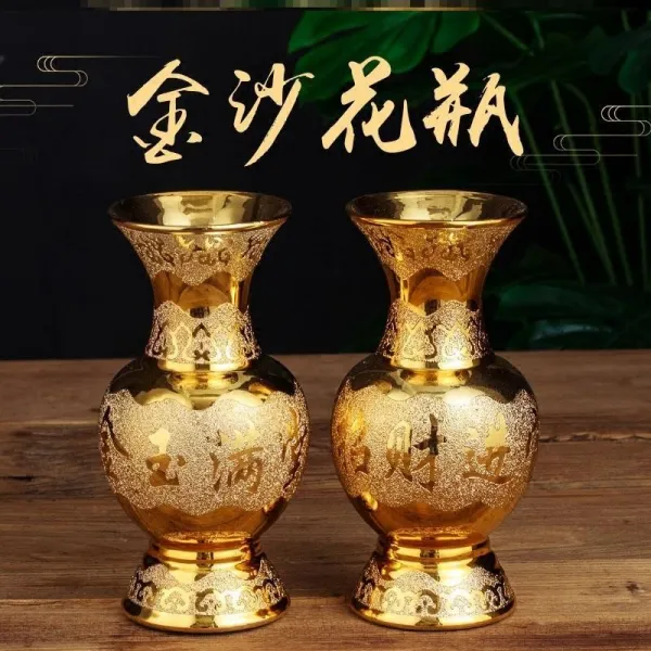 가정용 관음불대 꽃제공 앞 한쌍 부처에게 공양함 사용 의 불구 진열 장식품 N36 텔라스오일 등 마네키 큰사