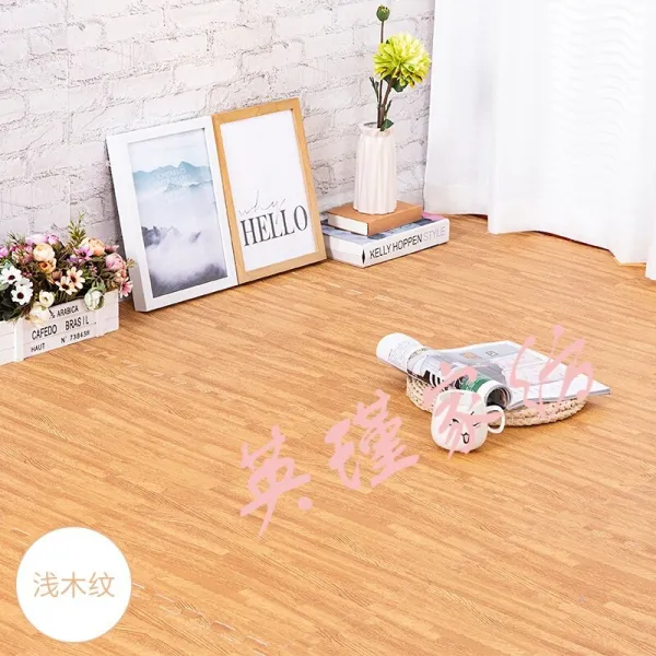 아동카펫파충깔개 80 곱하기 80포말바닥깔개 다다미깔개 가정용마루깔개 객실깔개깔개 파충깔개 파충깔개 얕은 나무무늬 60*60*1.0 센, 단일상품