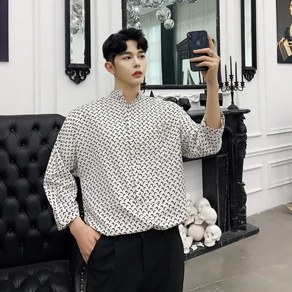 [제로의옷장]남자여름셔츠 헤링본7부 셔츠 MB0614L05