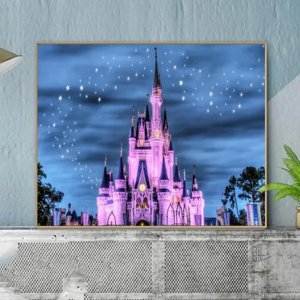 제이에스 퍼플 마법성 보석 십자수 큐빅 아트 Diy 세트 임산부 태교 비즈 취미 선물 퍼플 마법성 : 30x40cm 루빅스 큐브