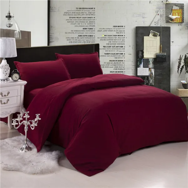 순면 코튼 클래식패브릭 두꺼운 암호추가 더블 싱글 솔리드 무지 물건을 세 집 서로 비교하다 솔리드 무지 와인레드