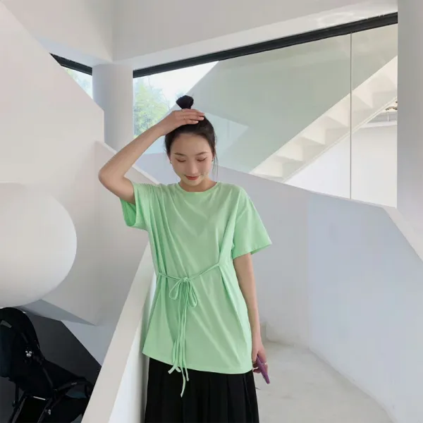 큰반 KATE 드로스트링 인싸템 오버핏 와이드 슬림 라인을 과시 형업그레이드 실력 상의