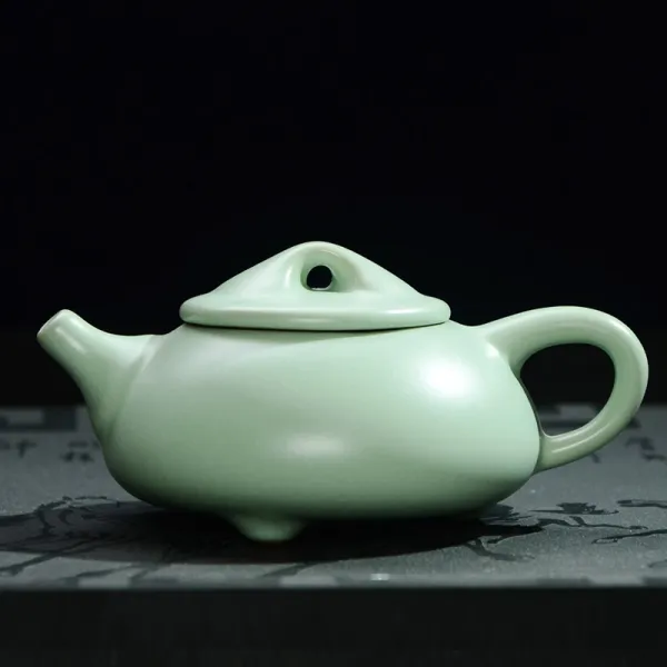 리네트 휘날리다 가요 여요 단주전자 풀 큰사이즈 라지 개봉함 가정용 궁푸차 구 여요 다관 돌팔매통 －하늘청색