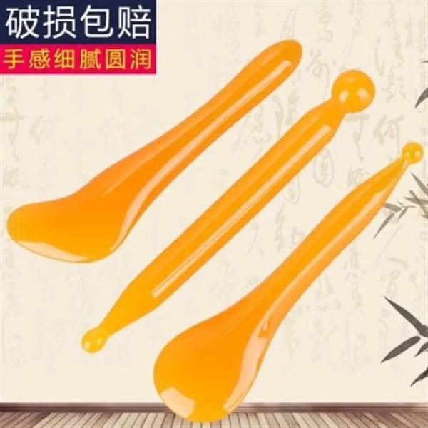 괄사마사지 범용 브레이커 목덜미 목덜미 목덜미 전신 마사지, 12 소뿔 스크레이퍼(중호 삼각) 송유도 팩