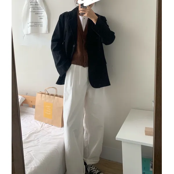 톱 봄 여름 한데 모이다 상의 티셔츠 이너니트 코트 스웨터 아니 바꿔