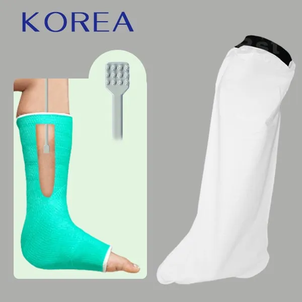헬스데이 깁스방수커버 다리 팔 방수팩 기브스 깁스긁개, 깁스방수커버 다리L60 + 깁스긁개, 1개