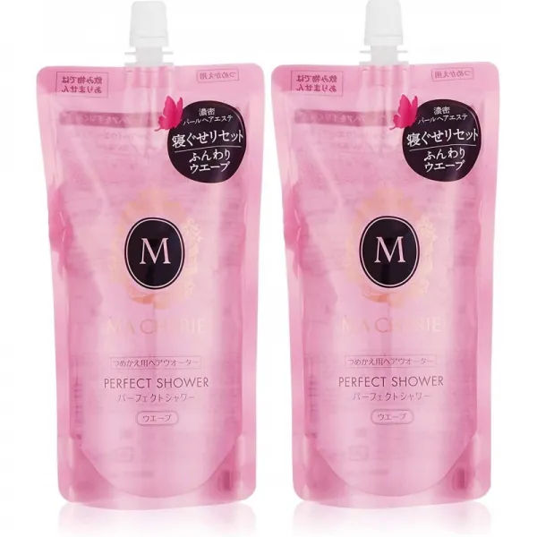 MACHERIE (마시리) 퍼펙트 샤워 (웨이브) 리필 잠버릇 다시 스타일링 제 220ml × 2 리필 220ml × 2 개, 1