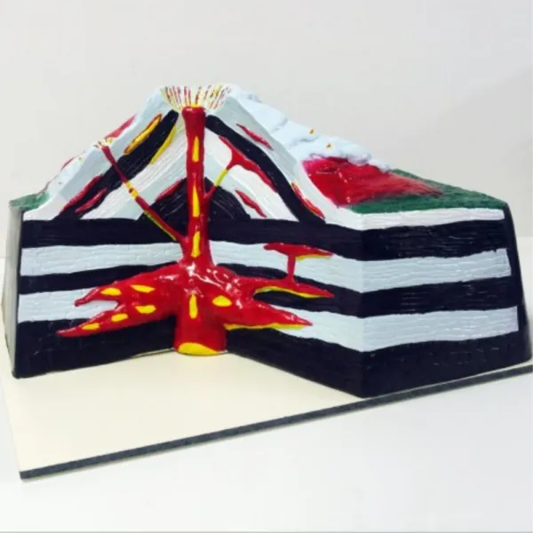 마그마폭발 지층구조이해 대형 화산모형 과학교구