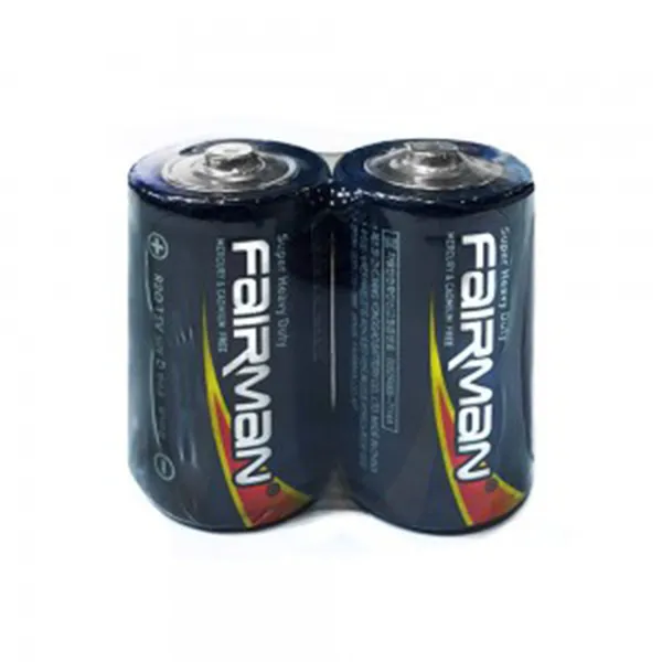페어맨 건전지 R20 D 망간 벌크2입 1.5V, 1개, 2개