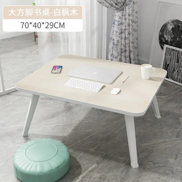 작은테이블 침실 땅바닥에 INS 소형 독창적 여자 탑 카페트 산후조리 먹다 침대위 사용 와이드, 큰사이즈 라지 나뭇결 （70 *40