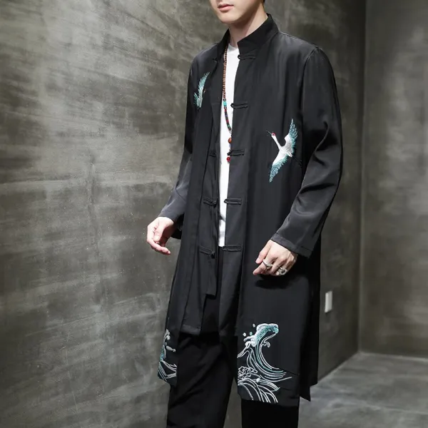 호미스토리 봄 여름 차이나 마른남자옷 자수 도포 쉬폰 C229f409p90