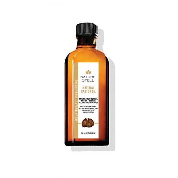 [Nature Spell] 머리 & 몸 150ml / 5.07 FL OZ를위한 성격 주문 피마자 처리 기름, 단일상품