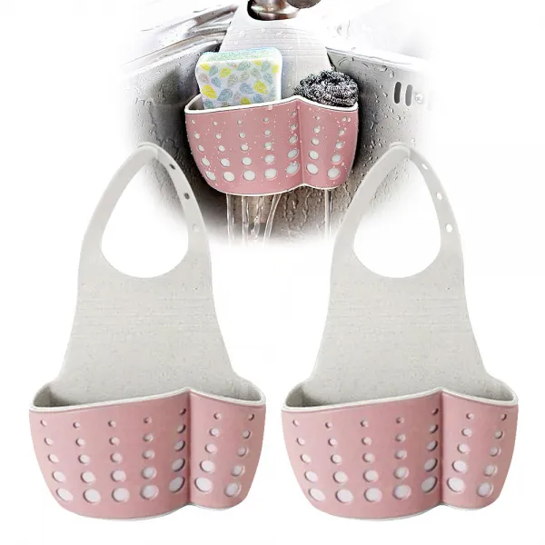 아름몰 다용도 수세미 걸이 1+1 1세트 핑크+핑크