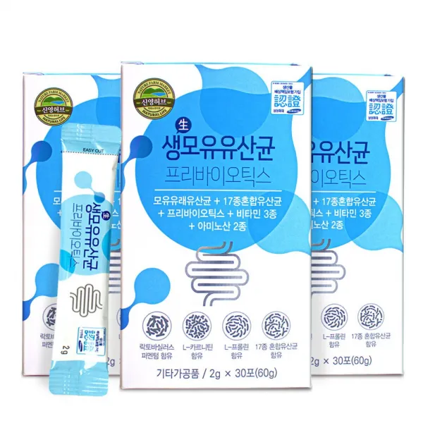퓨어영 모유유산균 프리바이오틱스, 3박스