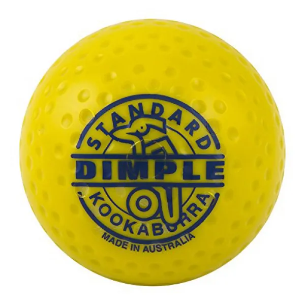 Kookaburra Dimple Standard Field Hockey Ball (Yellow 12 Balls) 쿠카 부라 딤플 스탠다드 필드 하키 볼 (노란색 12 구), 1