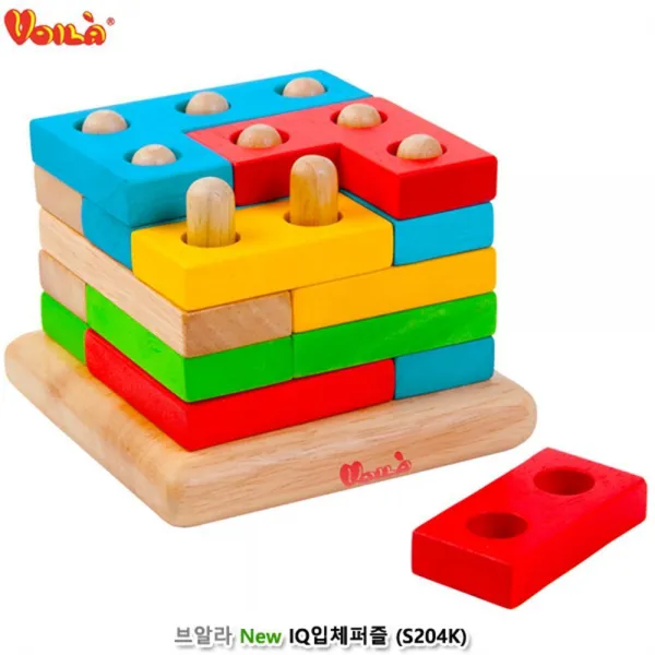 집중력 향상 브알라 New 입체퍼즐 고무나무 도형블록 상세페이지참조