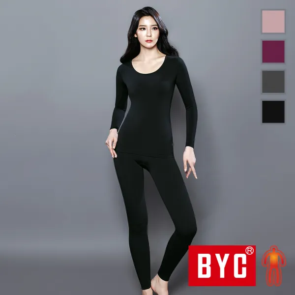 BYC 여성 보디히트 피치기모 발열 내복 세트(BYQ0405) 아이앤유샵