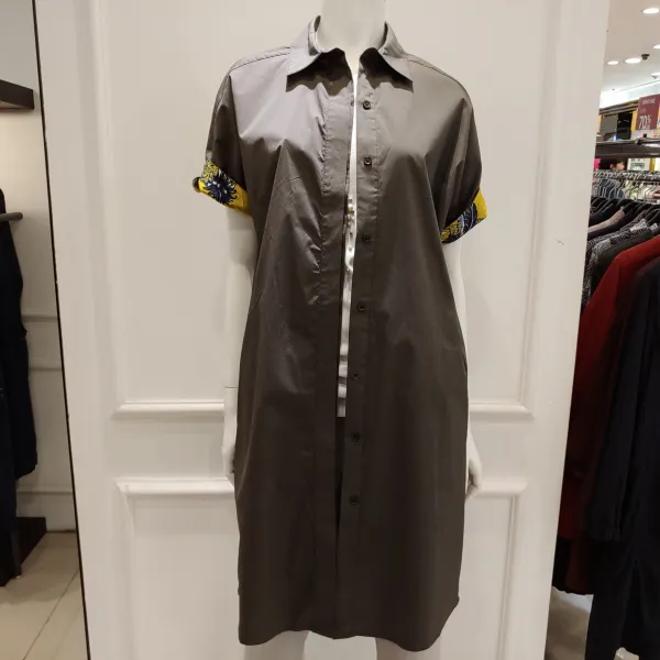 아르테 소매 턴업 셔츠형 원피스 초특가