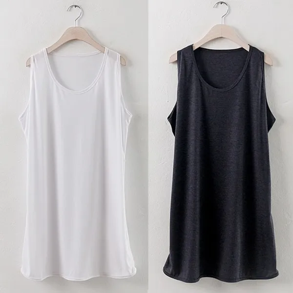 시드마켓 베이직 루즈핏 롱 나시 Rthe0001 빅사이즈 민소매