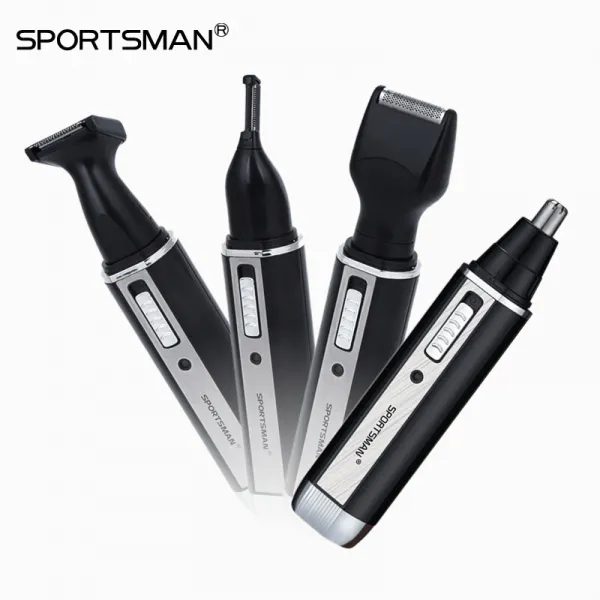 SPORTSMAN 전동비모면도기 이발기 비모기 4 합일 다용도 귀밑머리 면도기 블랙 4 합일 405405 메이커 핀셋 110V(국내 사