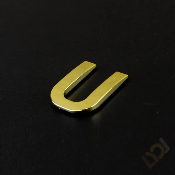 리올 금색 이니셜문자 스티커 U 