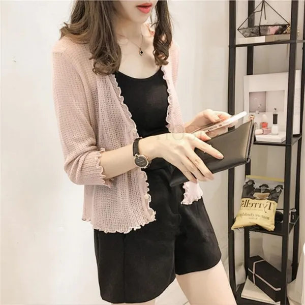 kirahosi 유럽 2019년 여성 래쉬 가드 빅사이즈 여성 차외선차단 얇은 코트 가디건 10 ANu2vqd