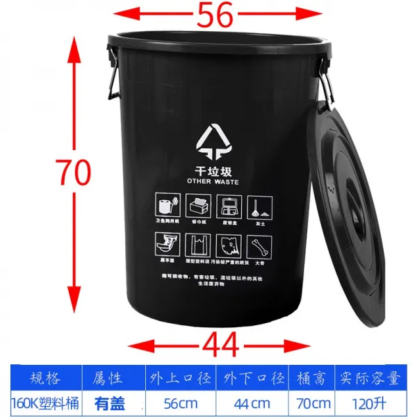 원형휴지통 상해 폐기물 분류 쓰레기통 대 건습 음식찌꺼기 기타 바꾸다 썩다 저장 항저우 시안 2586625490