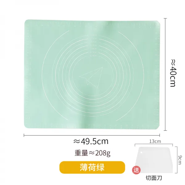 가게월 소박 스며들다 반죽 가정용 식료품 급 두꺼운 큰사이즈 라지 논슬립 미끄럼방지 빵 말리다 도구, 박하 그린 （ 국수칼 ）