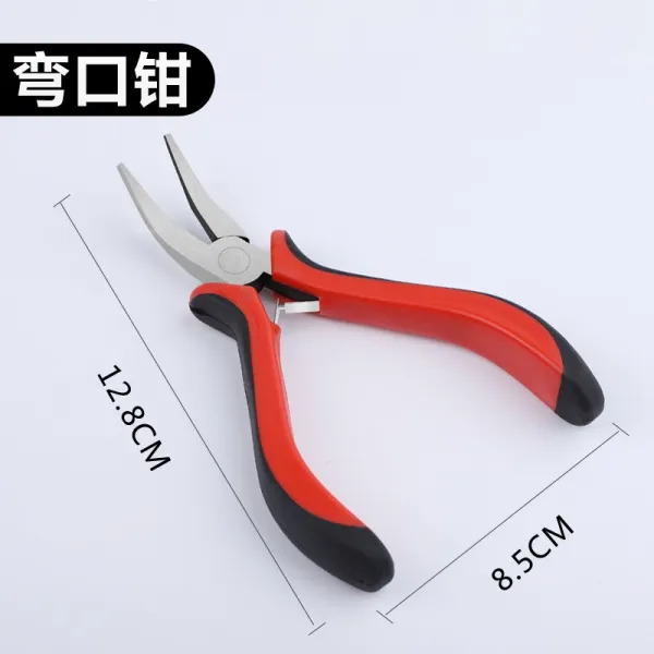 낚시용플라이어 납작코펜치 낚시줄 낚시목줄 펜치낚시 루어 집게 전용 국다용도 낚싯바늘 결속선, T02-구부러진입 스타일