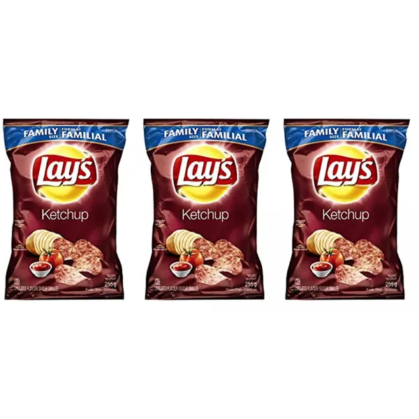 Lays Potato 칩 케첩 라지 패밀리 사이즈 3팩 캐나다에서 수입